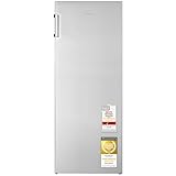 Exquisit Vollraumkühlschrank | 242 l Nutzinhalt | Energieeffizienzklasse E | 40 dB Geräusch | manuelle Temperaturregelung | LED-Beleuchtung | wechselbarer Türanschlag | KS5320-V-H-010E inoxlook