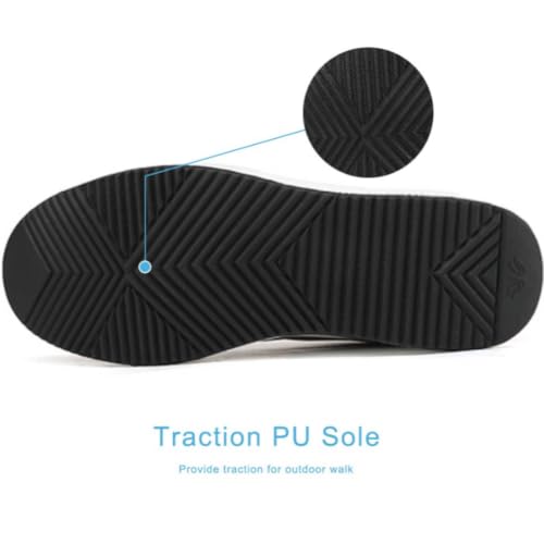 Image of RUIDENG Platform Sneakers for Women Walking All Day | Slip Resistant Work Shoes for Women Comfortable | 2 Inch Thick Wedge Rocker Bottom