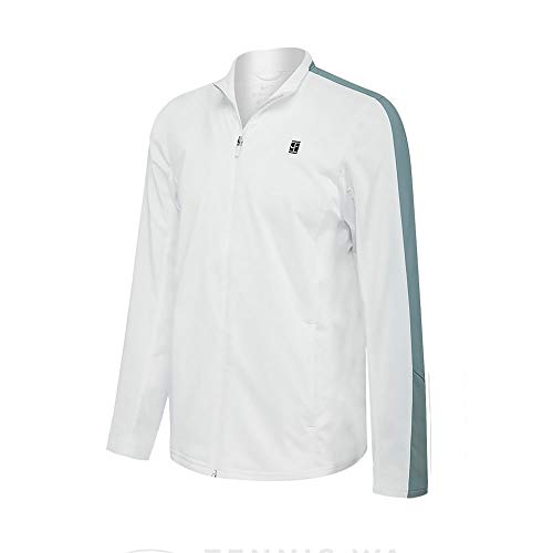 NIKE M Nkct Woven Warm Up Chándal de Tenis, Hombre, Blanco (Dove Grey/Blanco), XL