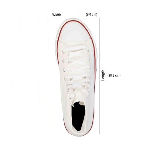 Image of MOZAFIA Men's High-Top Canvas Sneakers - Stylish, Comfortable Lace-Up Casual Shoes, Durable Fashion Streetwear Kicks.