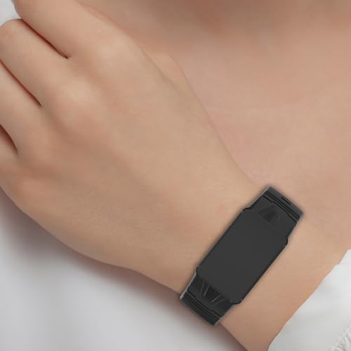Disscool Zapasowe regulowane paski na nadgarstek kompatybilne z WHOOP 5.0 LIFE MG/5.0 PEAK miękki silikonowy pasek integracyjny na nadgarstek z szybkim zapięciem, dla mężczyzn i kobiet (czarny)