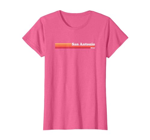 Vintage 1980s Graphic Style San Antonio Texas T-Shirt, Women, Pink Heather, X-Large