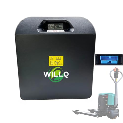 WILLQ Akumulator litowy 24 V 60 Ah 40 Ah 20 Ah do wózka widłowego elektrycznego, akumulator LiFePO4 48 V 20 Ah do wózka paletowego elektrycznego PWB15/PWB20,48v20ah