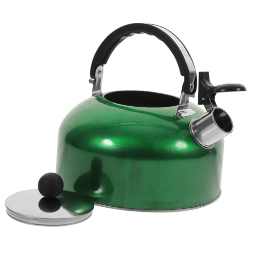 MOTHNUR 1pezzi Bollitore Spesso in Acciaio Resistente Con Fischio Per Cucina a Induzione e a Gas Design Ergonomico Manico Termoisolante Per Preparare Tè e Bevande Casa