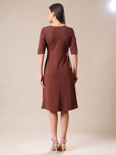 Image of PURVAJA Women's Fit & Flare Mini Dress (Bely-033-040)