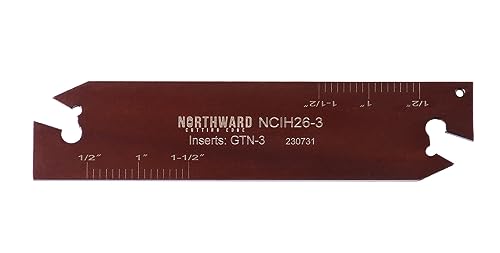 Accusize Industrial Tools 0.120'' by 4.33'' Ncih26-3 Positive Stop Adjustable Blade for Self Lock Cutoff Insert Gtn-3, 2402-0006
