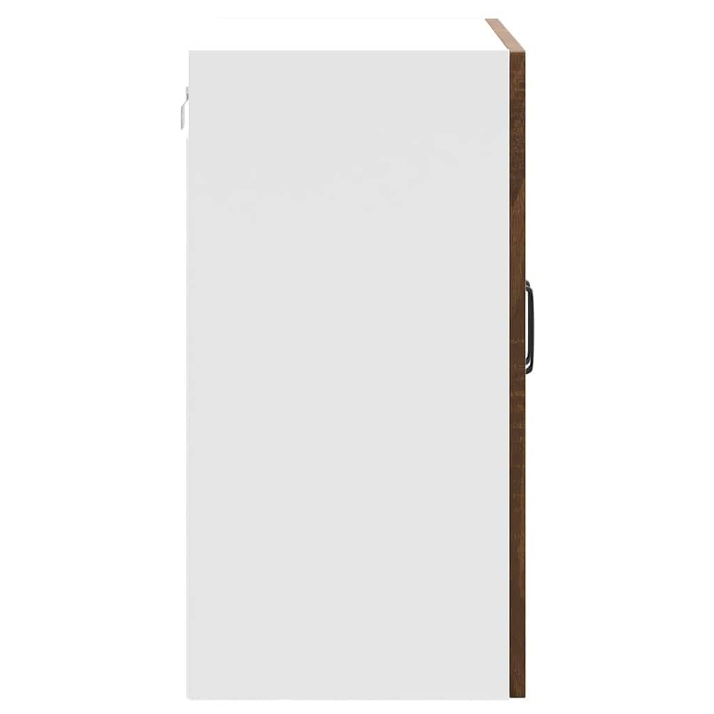 vidaXL Pensile da Cucina Kalmar Rovere Marrone in Legno Multistrato, Armadio da Cucina a Parete con Porte, Montato