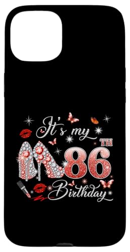 It�fs My 86th Birthday Pink 86 Years Old Birthday Queen Party �X�}�z�P�[�X iPhone 15 Plus �p