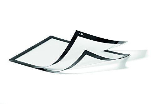 Cadre d'affichage A4 noir Durable Duraframe Magnétique Plus | Support magnétique mural