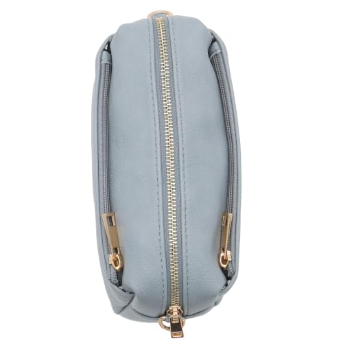 Image of FashionPuzzle Triple Zip Small Crossbody Bag
