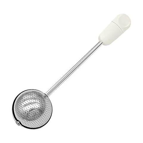 Good Grips Baker’S Dusting Wand for Sugar Flour and Spices Stainless Steel Flour Spoon Sugar Powder Spoon Round Sphere Compact Stainless Steel Mesh Double Sided Spring Action for Baking Cover