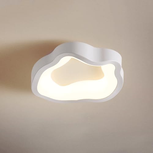 Elksdut Modern LED Ceiling Lights, Small Led Close To Ceiling Light Fixture, 12W Geometry Ceiling Lamp For Bedroom Hallway Aisle Corridor Light Lighting (Cool White, 6000K)