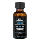 Live Bearded Sandalwood Beard Oil With A Hint Of Vanilla, The Legend All Natural Beard Oil