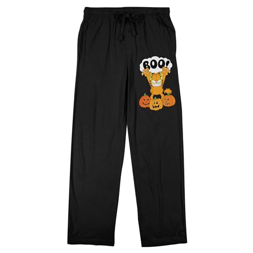 Garfield Halloween Men's Black Sleep Pants