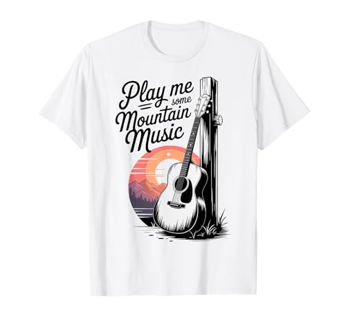 Play Me Some Mountain Music, Country Western rétro T-Shirt