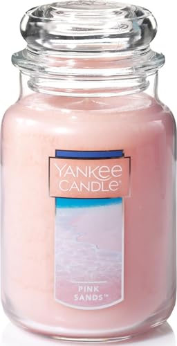 Yankee Candle Large Jar Single Wick Scented Candle for Home Fragrance, Long Lasting Burn, Pink Sands 22 ounce (Pack of 1)