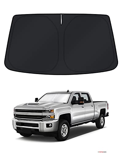 KUST Windshield Sun Shade for 2014&ndash;2016 2017 2018 Chevy Silverado 1500 Window Accessories Shade...