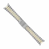 Ewatchparts 18K/SS GOLD JUBILEE WATCH BAND Compatible With ROLEX TURN O GRAPH 16253, 16263, 16803