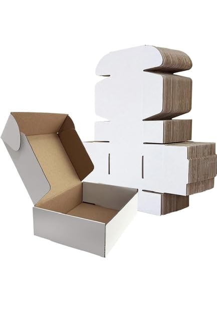 SAI PACKERS 3 Ply White Flap Corrugated Packaging Box Size: 4x4x1.5 Length 4 inch Width 4 inch Height 1.5 inch 3Ply Corrugated Packaging Box (Pack of 25) (B0CDV31TFD) Amazon Price History, Amazon Price Tracker