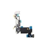 Smartex Conector de Carga de Repuesto Compatible con iPhone 6S Plus Gris Claro - Dock de repeusto con Cable Flex Antena y Micrófono