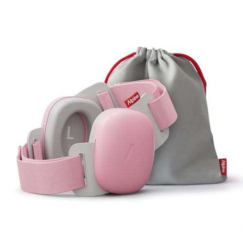 Alpine Muffy Baby Comfort - Ear Defenders for Babies and Toddlers - CE & UKCA Certified - Unique Headband for Safe Fit & Comfort Multi-adjustable for Ages Up To 48 Months - 24dB Sound Reduction Pink