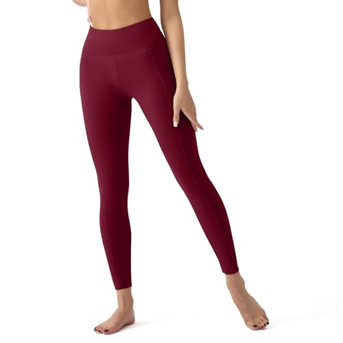Image of YUDSUD High Waisted Leggings for Women with Pockets - Tummy Control Capris Yoga Pants for Workout Running Athletic Cycling