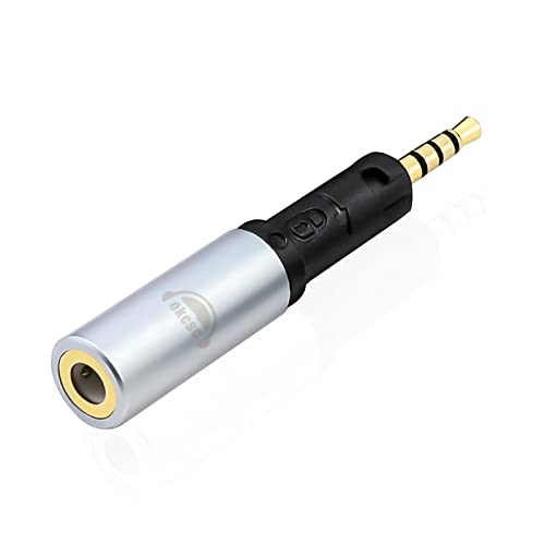 okcsc HD598-3.5mm �ϊ��R�l�N�^�[ �w�b�h�z���p Sennheiser�i�[���n�C�U�[�j�p HD518�AHD558�AHD598�p�i�I�X�j - 3.5mm�X�e���I�~�j�W���b�N�i���X�j ���b�N�@�\�t�� 1�Z�b�g