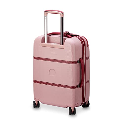 Image of DELSEY PARIS Chatelet Air 2.0 Hardside Luggage with Spinner Wheels, Pink, Carry on Plus 20 Inch