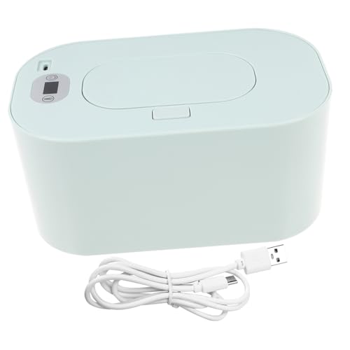 Chauffe-lingettes bébé USB en ABS et PP vert pour voiture et maison