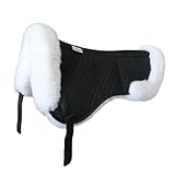 Woolous Sheepskin Half Pad – Shock Absorbing Saddle, Breathable & Comfortable, Perfect Horse Half Pad for Horseback Riding Support