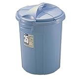 リッチェル ペール 丸35型本体のみ 「ダスポット」 ブルー 35L