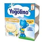  \"Natillas con sabor a vainilla, adaptadas para bebés a partir de 6 meses YOGOLINO de Nestlé 4 x 100 g.\"