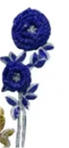 Patch strass de mariée rose perlée fait main de luxe pour robe - 2