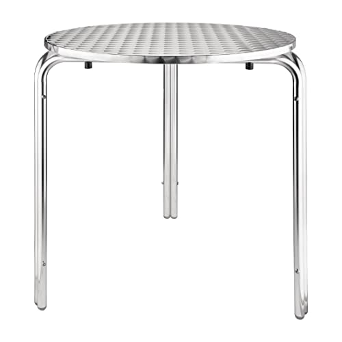 Table de bistro ronde empilable de 70 cm pour terrasse de café