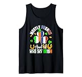 Mostly French Funny Joke A Bit Irish Patrick's Day Parades Tank Top