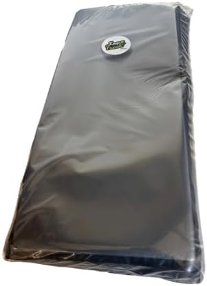 Vacuum Sealer Bags, 11" x 24", 3.5mil, Large Clear & Black Vacuum Seal Bags, Airtight, Smell Proof, Precut Vacuum Storage Bags for Food or Bulk Storing, 11x24, 100 Count