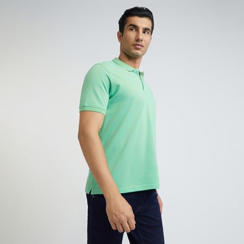 Image of Park Avenue Men Cotton Blend Slim Fit T-Shirt