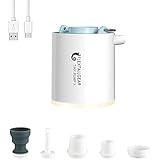 FLEXTAILGEAR Tiny Pump, Tragbare Kompakte Luftpumpe mit wiederaufladbarem 1300 mAh Akku, zum Aufblasen und Aufpumpen von Luftmatratze, Luftbetten, Schwimmring, Vakuumsäcken