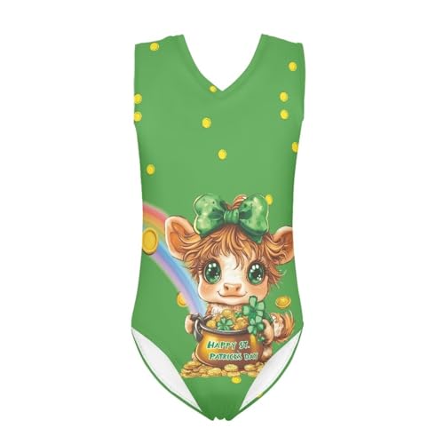 Image of Fashion Print One-Piece Swimsuits for Girls,Soft Stretchy One Piece Bathing Suit Quick Dry Beach Swimwear 5-14 Years
