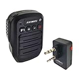 BAOFENG Anysecu HB980 Two Way Radio Wireless Handheld Speaker Mic,with 2 Pin Shoulder Mic Jack Wireless Adapter for UV-5R UV-82 UV-82HP BF-888S Radio