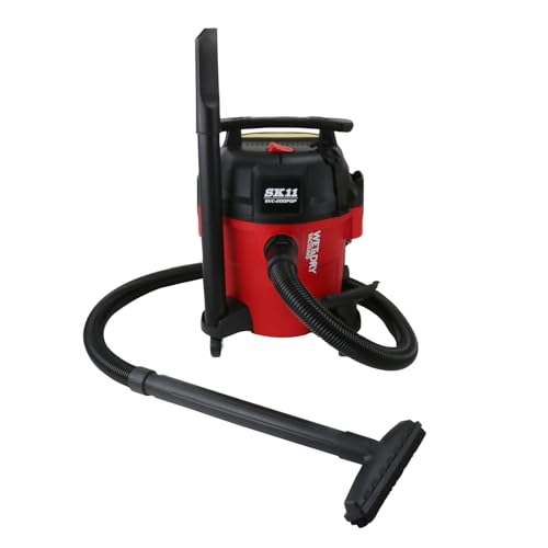 SK11(エスケー11) 乾湿両用掃除機 PC(樹脂)製タンク 静音約65dB 吸塵16L/吸水10L 吸込仕事率210Wの強力モーター 38mm太径ホース SVC-200PQP