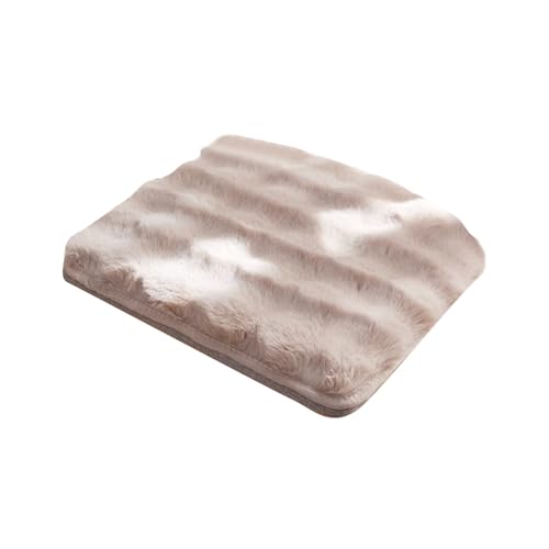 Cuscino quadrato morbido per sedia, in peluche peloso, caldo, per cucina, sala da pranzo, divano, poltrona, sedia a rotelle