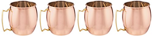 Aakrati Hammered Copper Mule Mug 16 Ounce (Set of 4)