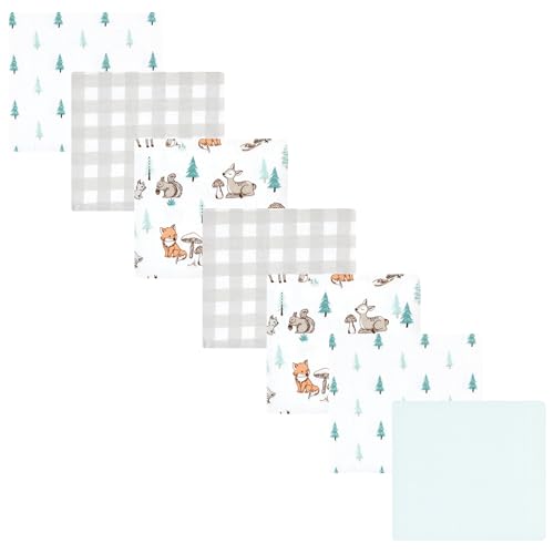 Image of Luvable Friends Little Treasure Flannel Receiving Blankets 7pk