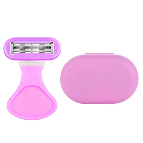 Barbeador Corporal para Mulheres | Barbeador Manual | Lâmina de 6 Camadas Senhoras Mini Barbeador Ba