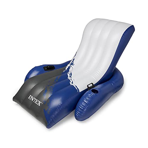 ¡Sillón colchoneta hinchable Intex Floating Recliner para agua! Ergonómico, resistente y con kit de reparación