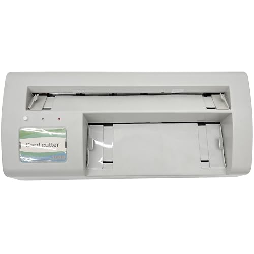 HQHAOTWU Business Card Cutter Electric Automatic Business Card Slitter 3.5X 2inch Card Cutting Machine 110V Suitable for A4 Size Office Use