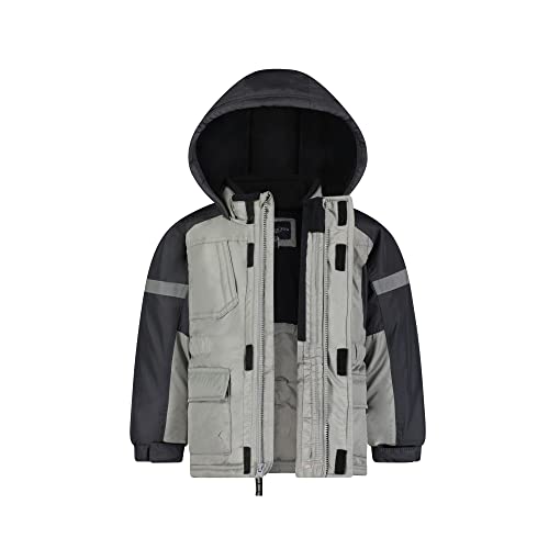 London Fog L221ES39-AN Boys' Water Resistant Two-Piece Winter Snowsuit - Includes Snowsuit + Hooded Fleece Lined Jacket thumb #2