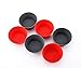 Mirenlife 12 Pack Reusable Nonstick Jumbo Silicone Baking Cups, Cupcake and Muffin Liners, 3.8 Inch Large Size, Red and Gray Colors, Round