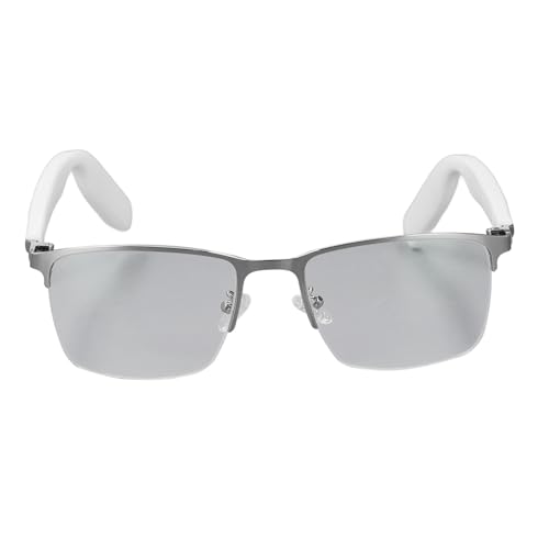 Gugxiom Lunettes Intelligentes Hommes Femmes, Lunettes Intelligentes Audio Bluetooth, Lunettes Bluetooth Anti-lumière Bleue pour Femmes et Hommes, Son d'oreille Ouverte avec Micro et